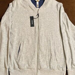 Diesel Gray Zip Up Sweater